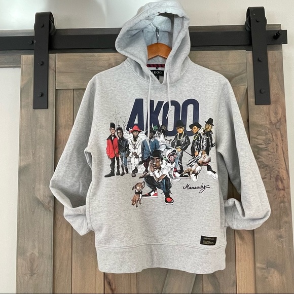 Akoo Screen Printed Crew Hoodie - Picture 2 of 14